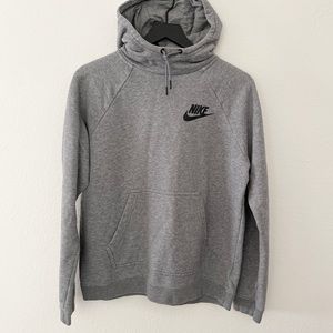 Nike Rally Hooded Sweatshirt in Grey